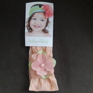 Baby Bling bow flower headband 🌸